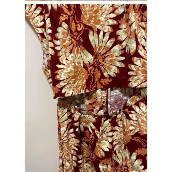 Free People Shasta Printed Cord One Piece Size M - Picture 4 of 8